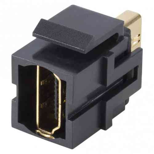 Adapter HDMI 19-pol, Kunststoff-, Patch-Einbau, Keystone Clip-In