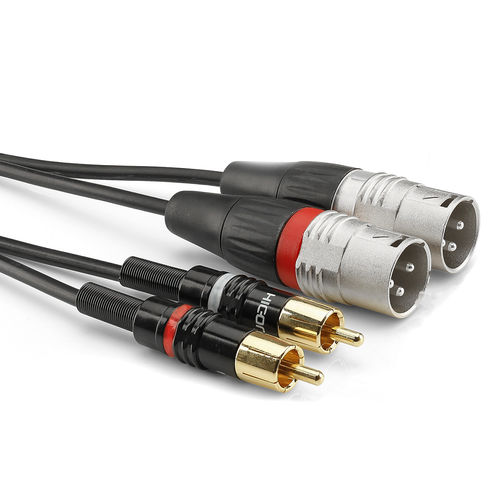 Sommer Cable Instrumentenkabel | 2 x XLR Male / 2 x Cinch, HICON