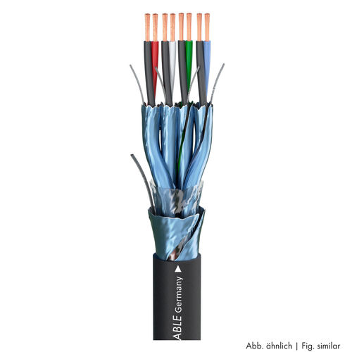Sommer Cable Multipair SC-Planet FMC12+2; S-PVC; schwarz, matt | 2 x 0,19 mm²