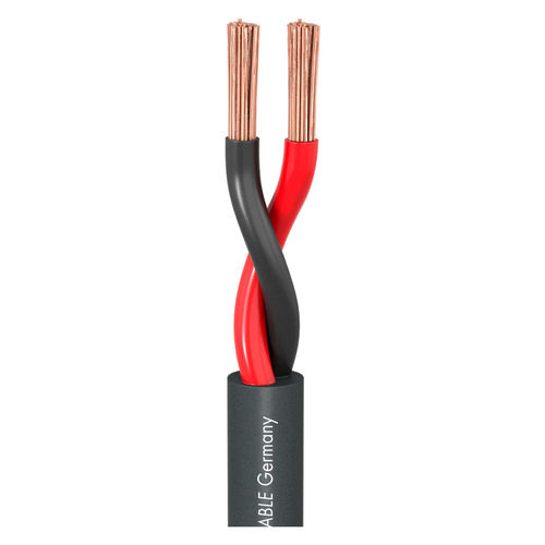 Sommer Cable Lautsprecherkabel Meridian Mobile SP260; 2 x 6,00 mm²; PVC dunkelgrau