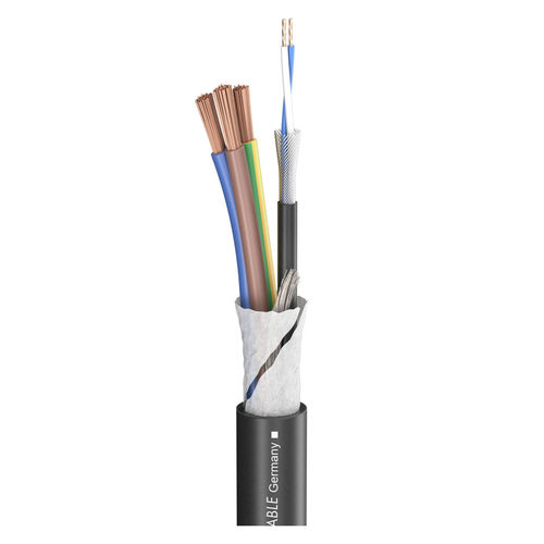 Sommer Cable Monolith 1 compact; Power: 3 x 1.50 mm²; DMX: 1 x 2 x 0.14 mm²; PVC, black