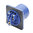 CEE built-in plug, 3-pin, blue