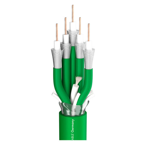 Sommer Cable Videokabel SC-Vector Plus 5; 1 x 1,20; FRNC Ø 22,10 mm; 75 Ω; grün
