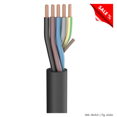 Sommer Cable Gummischlauchleitung SC-Rubberflex; 5 x 25,00 mm²; schwarz