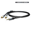 Sommercable adapter cable, Y-cable RCA / MiniJack, RCA-Cinch / Mini-Jack, HICON - 5.0 m