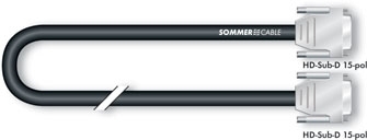 Sommer Cable Monitor Cable Transit Miniflex, HD-SUB-D / HD-SUB-D, HICON