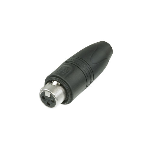 NEUTRIK® XLR socket, 3-pin, NC3FXX-HD-D splash-proof IP 67, gold-plated pins
