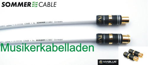 Sommer cable ASTRAL-LLX 120 dB, BK high-end antenna cable, ViaBlue