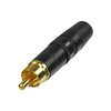 Neutrik RCA/Cinch Kabelstecker NYS373 2-pol male, Pins vergoldet