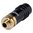 Hicon mini jack 3.5 mm stereo HI-J35S-SCREW-F, real gold-plated