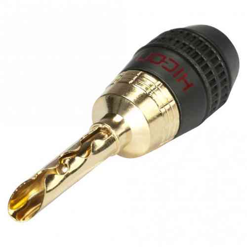 Hicon banana plug HI-BM05-RED, real gold-plated, red