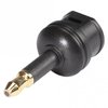 HICON adapter TOSLINK female / mini-plug male straight, black