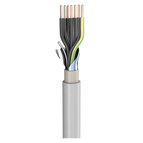 Sommercable Stromleitung, Netzkabel geschirmt (N)YM-(ST)-J; 7 x 1,50 mm²; PVC, flammwidrig