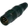 Hicon XLR connector 5-pin HI-X5CM-G, gold-plated contacts