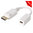Basic adapter cable DisplayPort male / DisplayPort mini female straight, white