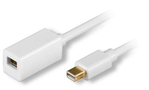 Multimediakabel DISPLAYPORT | DisplayPort mini male / DisplayPort mini female - 2,0 m