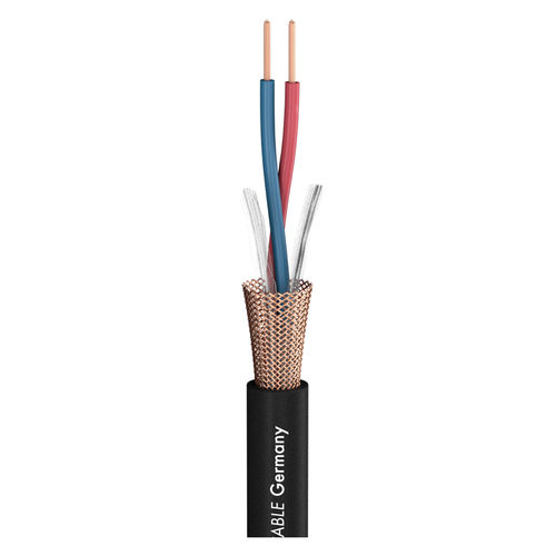 Sommer Cable Mikrofonkabel Club Series MKII; 2 x 0,34 mm²; PVC Ø 6,50 mm; schwarz