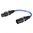 Sommer cable adapter cable XLR 3-pole male / XLR 5-pole female straight 0.15m, blue