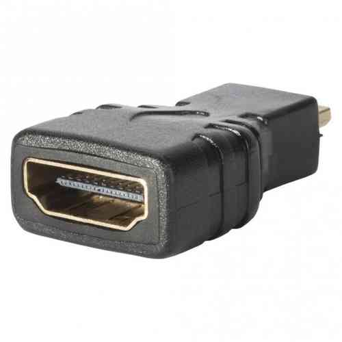 Adapter HDMI female/HDMI micro male gerade, schwarz