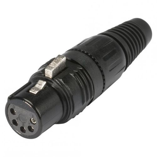 HICON adapter | DMX Terminator 120 O / XLR 5-pin female straight, black