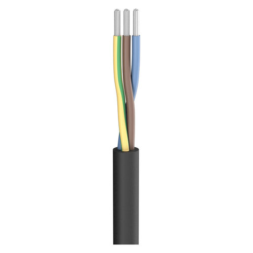 Silicone cable SC-Silcoflex; 3 x 1.50 mm²; Silicone, Ø 8.00 mm; black