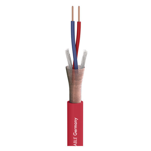 Sommer Cable Mikrofonkabel Stage 22 Highflex; 2 x 0,22 mm²; PVC Ø 6,40 mm; rot