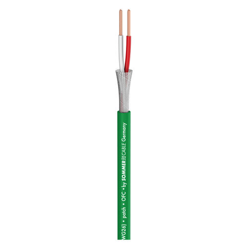 Sommer Cable Patch- & Mikrofonkabel Scuba 14; 2 x 0,14 mm²; PVC; grün