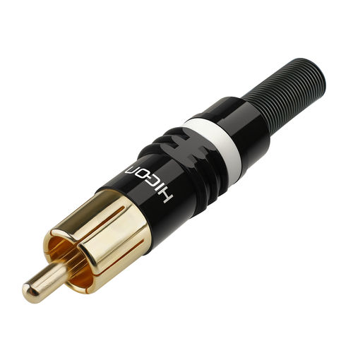 Hicon RCA / Cinch plug HI-CM03, gold-plated contacts