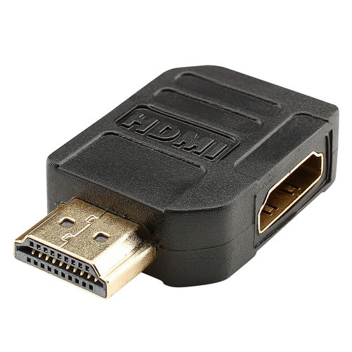 Hicon Adapter | HDMI male/HDMI female abgewinkelt 90° nach links