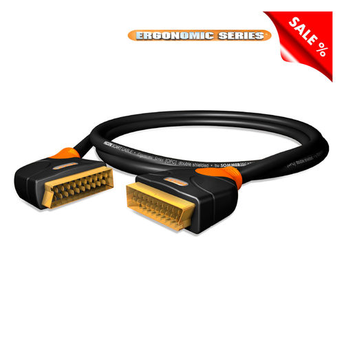 Sommercable ERGONOMIC SERIES Scart round cable Scartkabel
