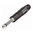 NEUTRIK® jack plug (6.3mm) 2-pin, NP2X-BAG, pin nickel-plated, straight, black chrome-plated