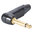 NEUTRIK® Klinke Stecker (6,3mm) 2-pol, NP2RX-B, Pin vergoldet, abgewinkelt, schwarz
