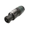 NEUTRIK® speakON®, 4-pole, plastic, screw contact with wire protection cable socket