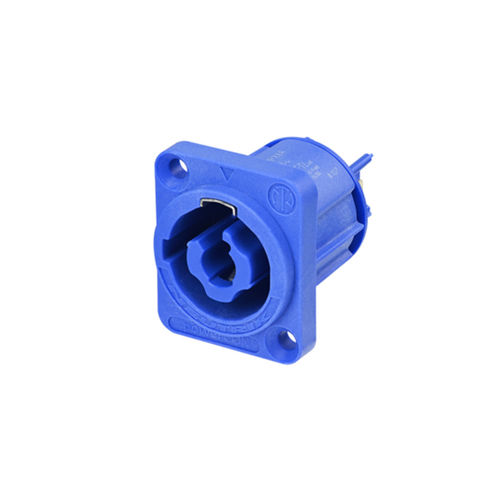 NEUTRIK® powerCON®, 3-pin, NAC3MPXXA, plug-in panel plug, type D, blue