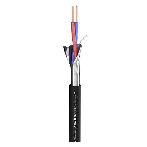 Sommer Cable Mikrofonkabel und Steuerleitung PLANET CPR; PE; schwarz | 2 x 0,34 mm²