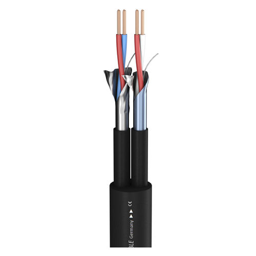 Sommer Cable Mikrofonkabel und Steuerleitung PLANET CPR; PE; schwarz | 2 x 2 x 0,34 mm²